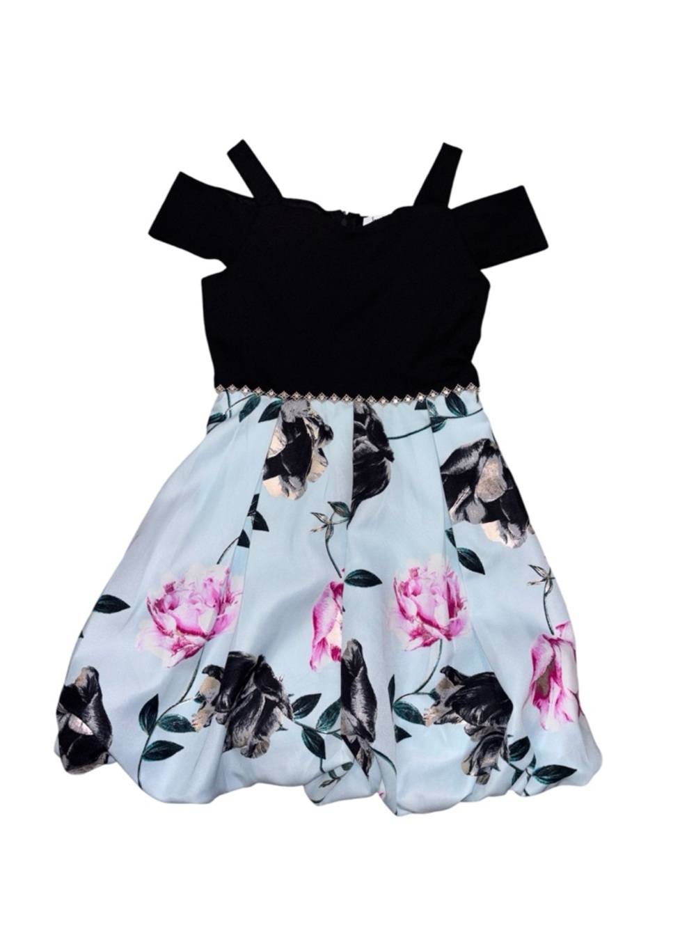 Speachless Floral Bling Bubble Dress size 10